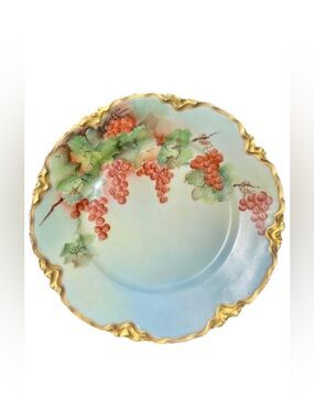 Peerless Bavaria 🍇 Antique Hand Painted 8½” Plate
